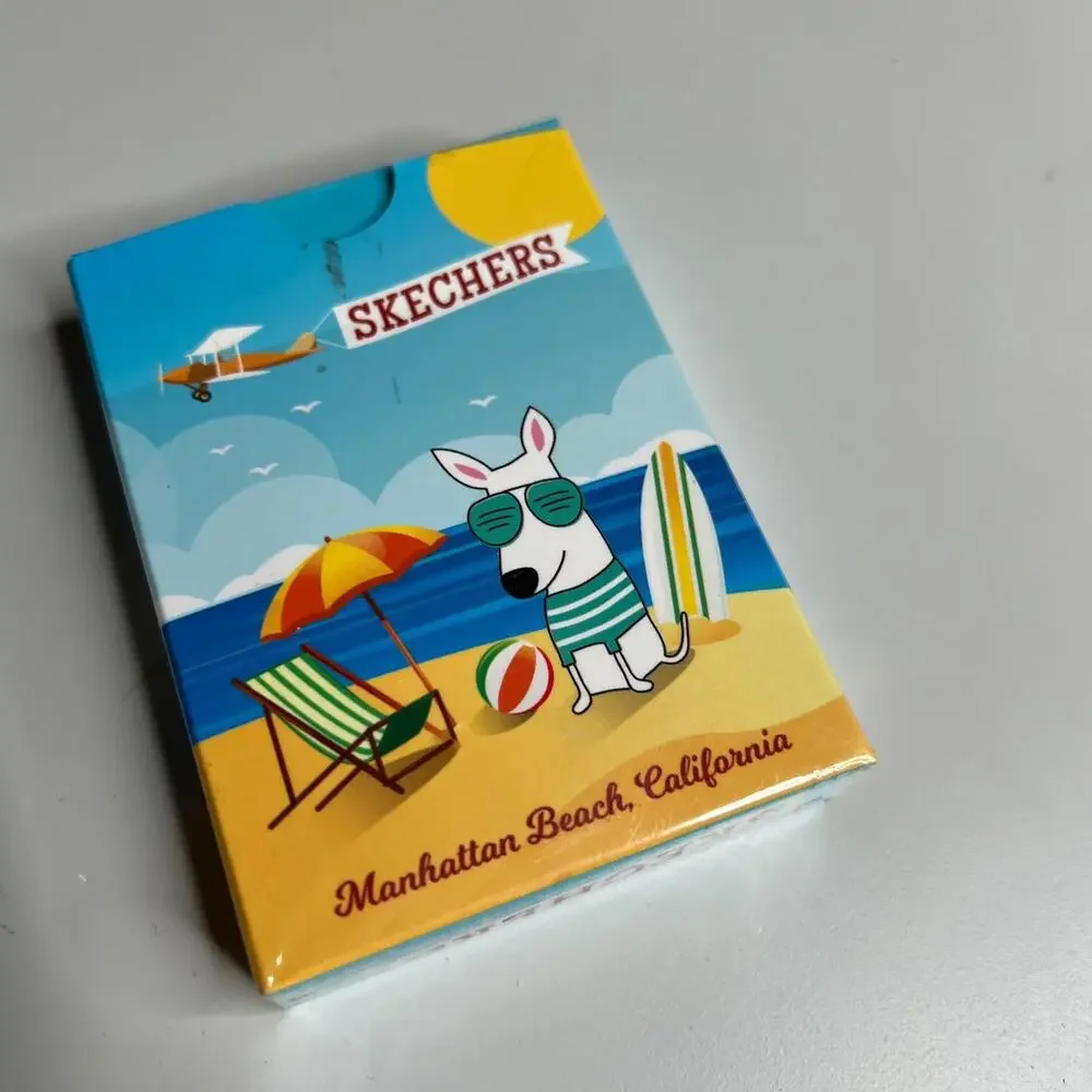Skechers Manhattan Beach California Playing‎ Cards Deck Promo Dog Design